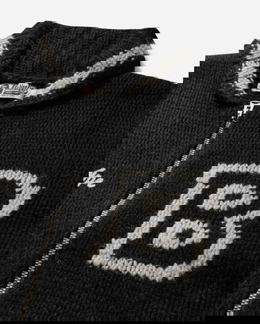 Bomber bunda BAPE COWICHAN CARDIGAN Čierna | 001KNK801002MBLK, 4