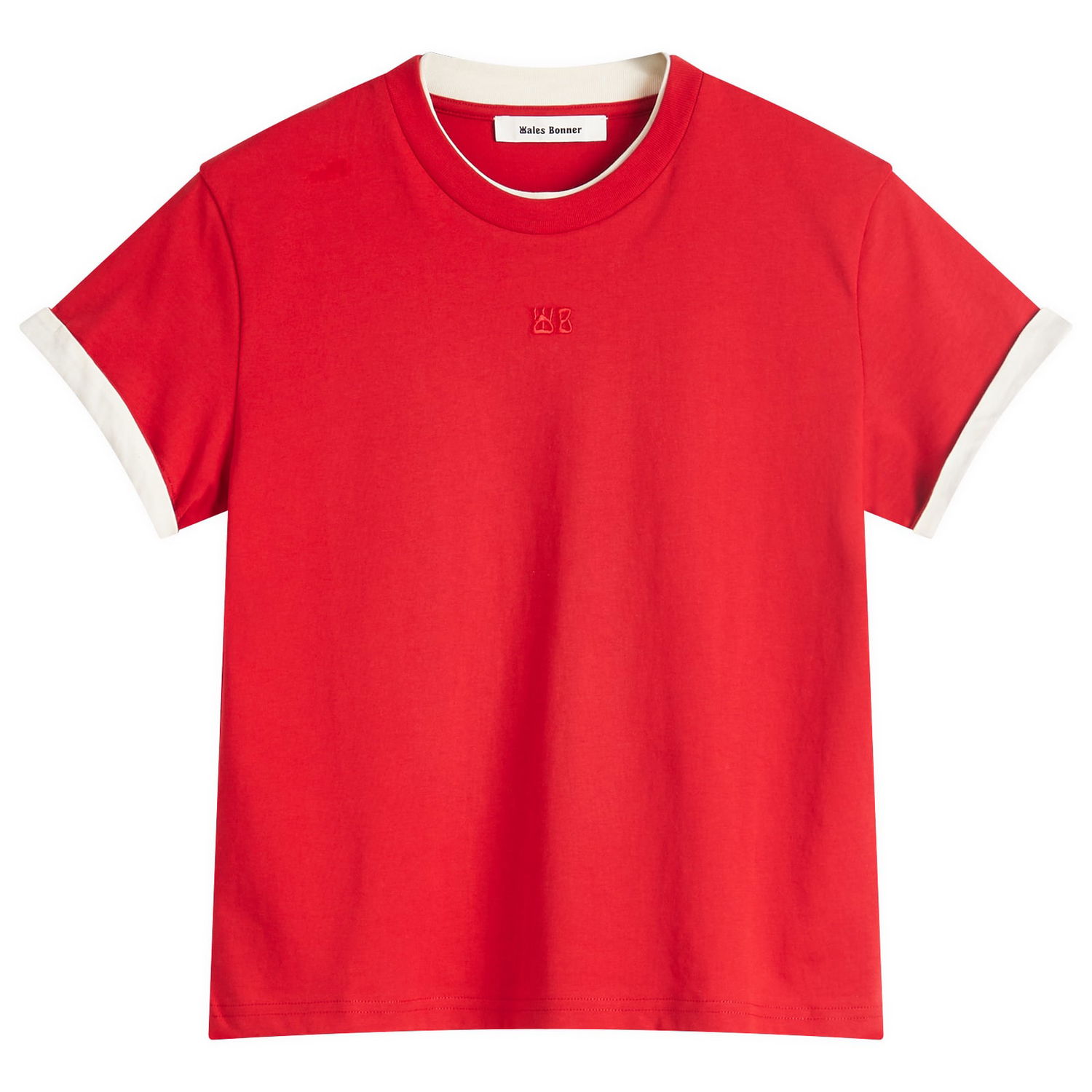 Tričko Wales Bonner Wales Bonner Horizon T-Shirt, Size Large Červená | WS25JE33-JE01-349, 1