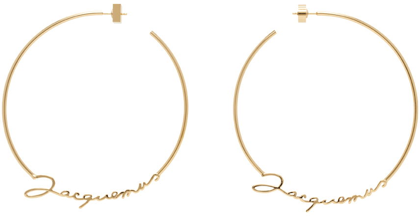 Náušnice Jacquemus Le Papier 'Les Creoles ' Earrings Béžová | 22H223JW328-5845, 0