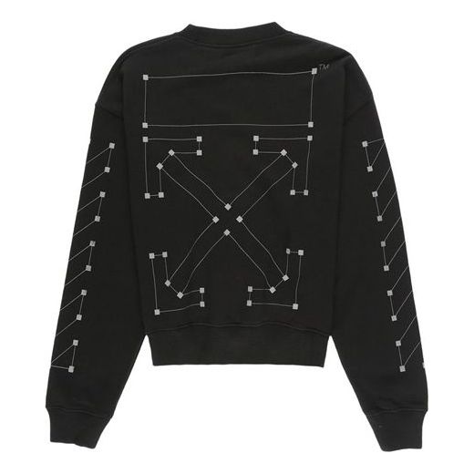 Mikina Off-White Off-White Cotton Round Neck Pullover Čierna | OMBA035E19E300011091, 0