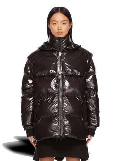 Prešívaná bunda Bottega Veneta Down Shiny Puffer Jacket Čierna | 659724 V0Y30