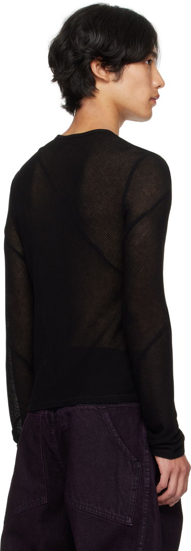 Tričko Eckhaus Latta Eckhaus Latta Spiral Long Sleeve T-Shirt Čierna | 1107-EL-PF25-J, 2