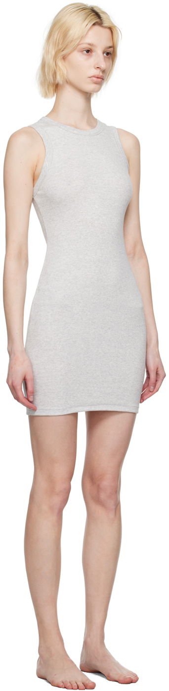Šaty SKIMS SKIMS Cotton Rib Tank Mini Dress Šedá | AP-DRS-1398, 1