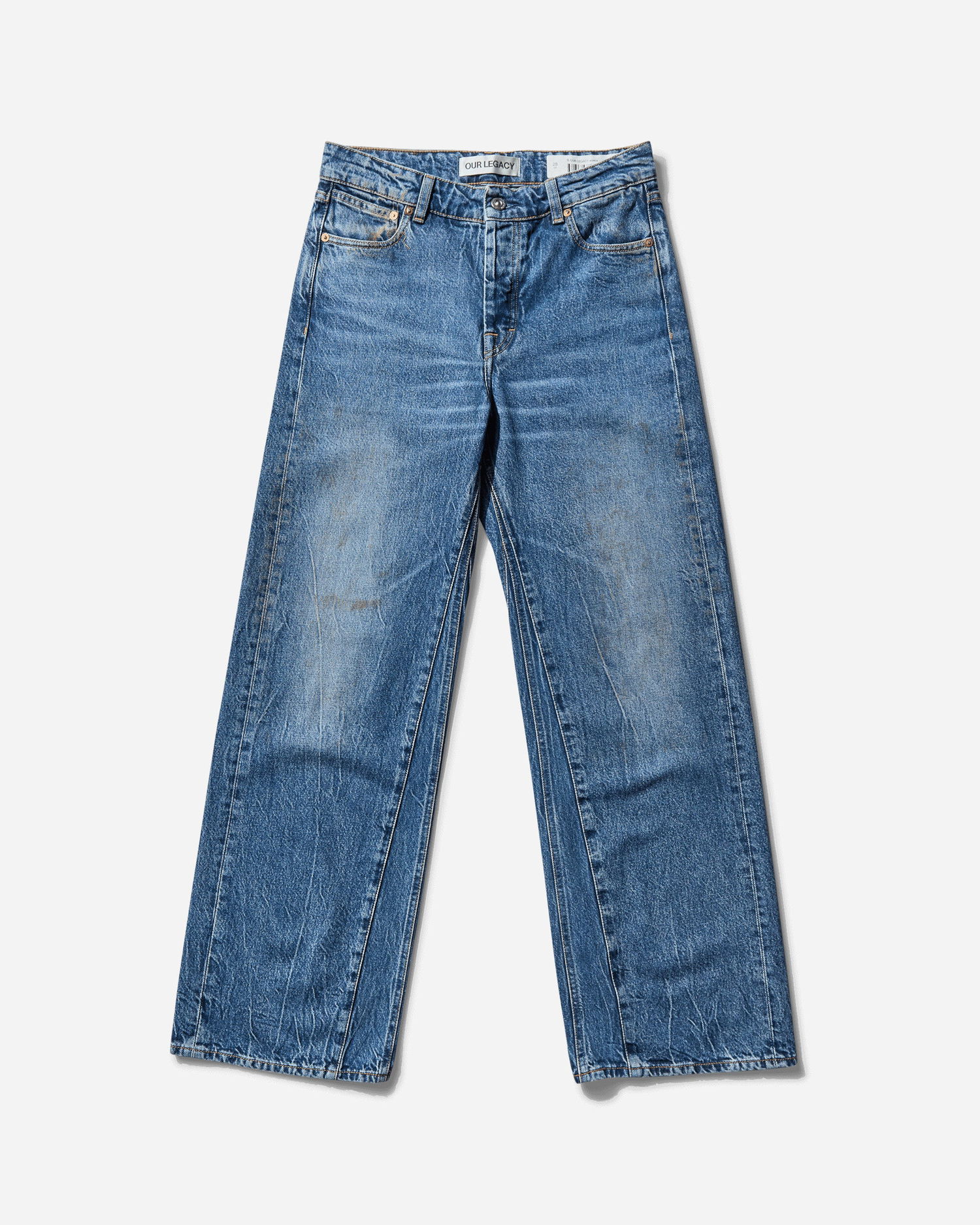 Džínsy OUR LEGACY Treble Cut Jeans Modrá | W2255TCD 001, 1