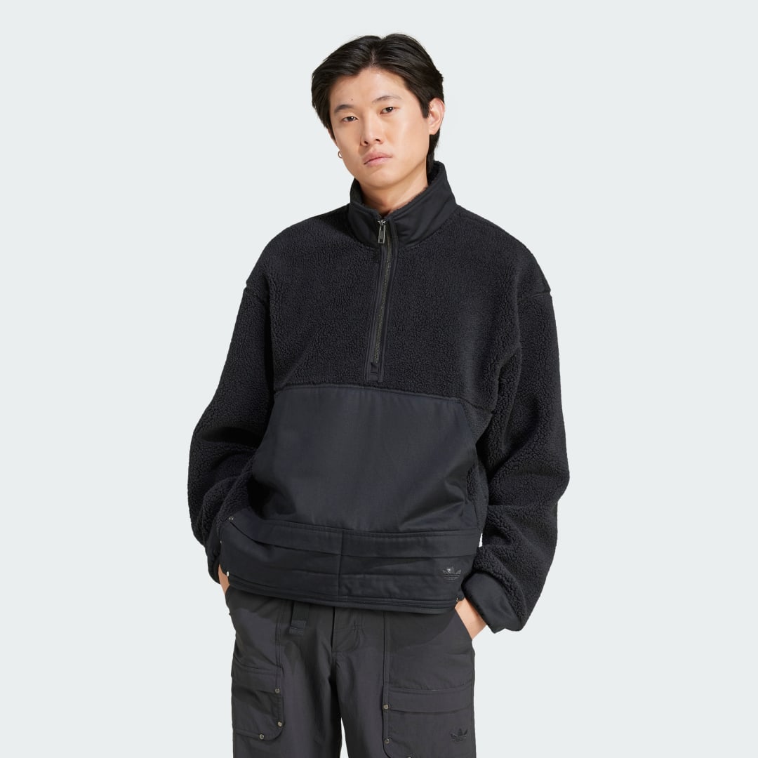 Mikina adidas Performance Fleece Half-Zip Pullover Čierna | JC9596, 0