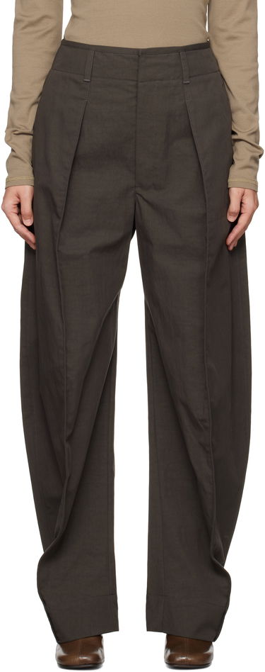 Nohavice LEMAIRE Curved Volume Trousers Zelené | PA1165 LF1228, 0