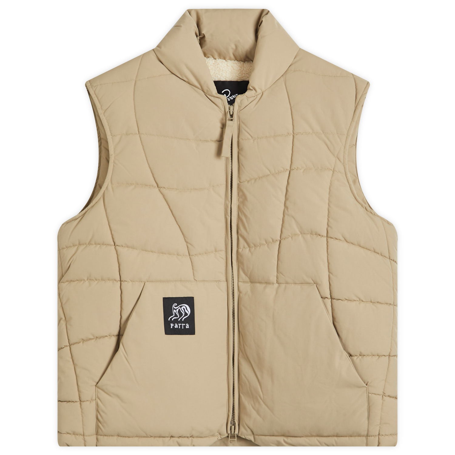 Vesta By Parra Parra Waved Alien Puffer Vest Béžová | 52250, 0