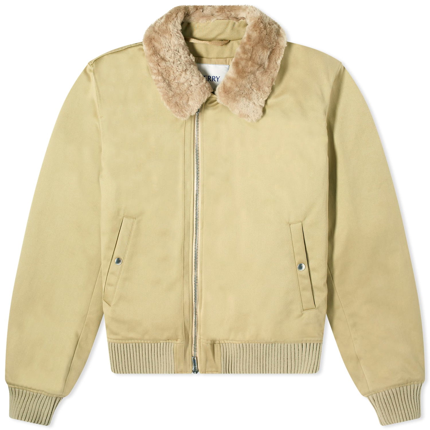 Bomber bunda Burberry Shearling Bomber Jacket Hunter Béžová | 8077138-B7311, 0