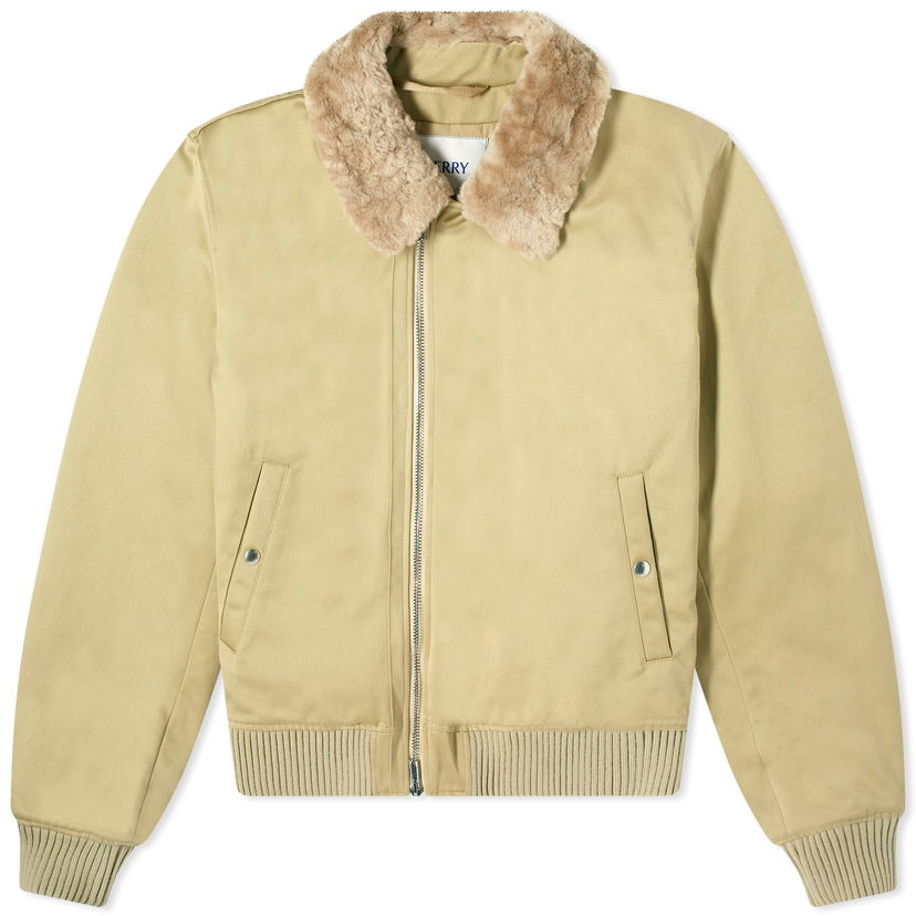 Bomber bunda Burberry Shearling Bomber Jacket Hunter Béžová | 8077138-B7311