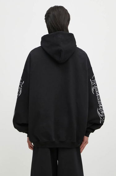 Mikina VETEMENTS Oversized Hoodie With Embroidered Sleeves Čierna | UA66HD750B, 2