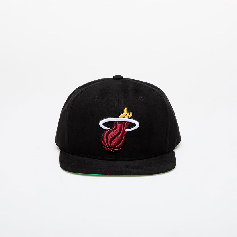 Šiltovka Mitchell & Ness Miami Heat Sweet Suede Snapback Black Čierna | HHSS7359 black