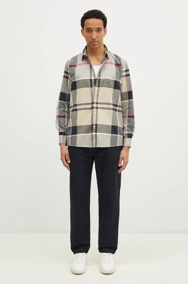 Košeľa Barbour Renford OS Tartan Regular Fit Shirt Béžová | MSH5514, 4