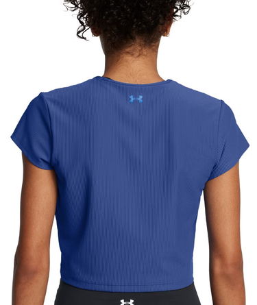 Crop Top Under Armour Ribbed Cropped T-Shirt Modrá | 1386615-432, 1
