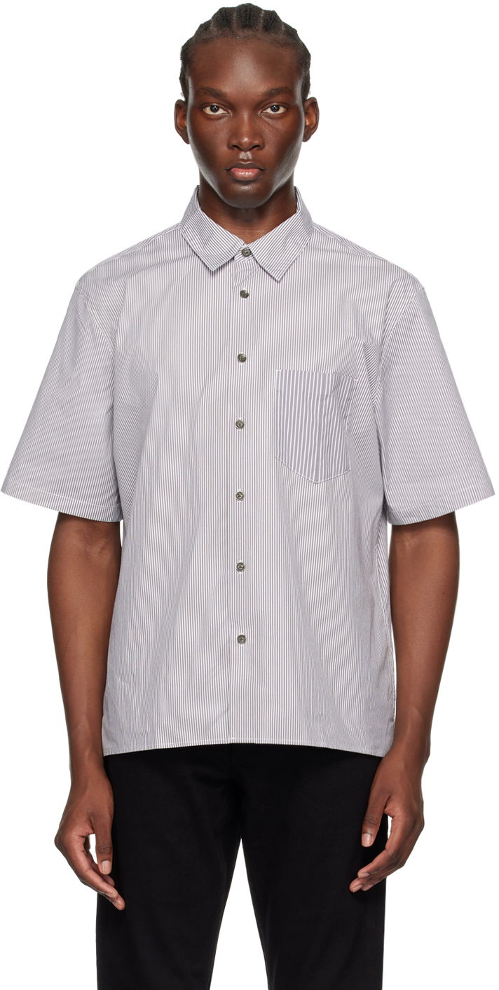 Košeľa rag & bone rag & bone Dalton Striped Shirt Biela | MBW24PA018MSML, 0