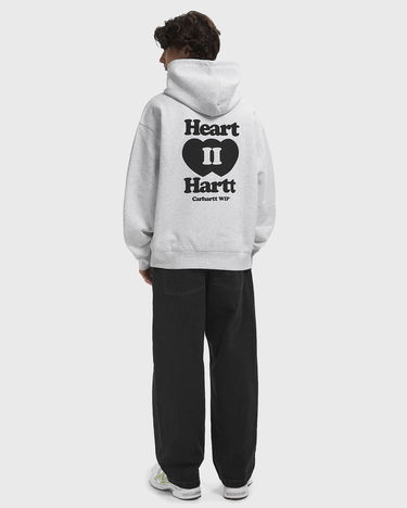 Mikina Carhartt WIP Heart II Hartt Zip-Up Hoodie Šedá | I035176-482.XX, 1