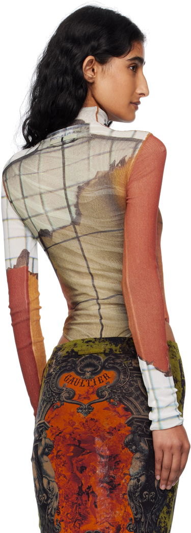 Body Jean Paul Gaultier Jean Paul Gaultier Twisted Printed Fire Bodysuit Rôznofarebný | 25/03-W-TO308-M003P-150100, 2