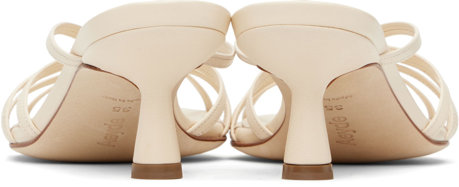 Oblečenie Aeyde Aeyde Abby Leather Mules Béžová | A11-HS-PRAR55ST141-SS25-100-007, 1