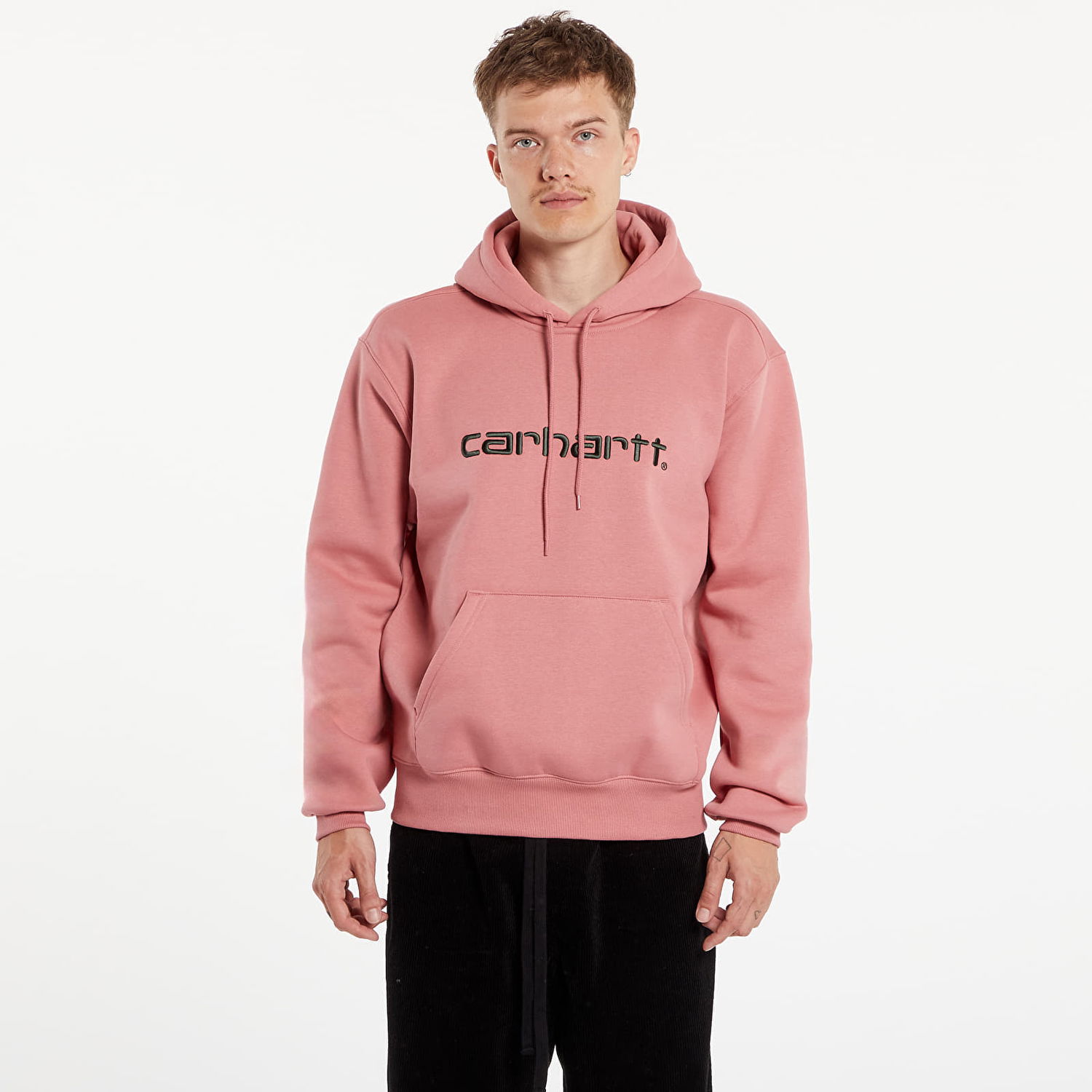 Mikina Carhartt WIP Hooded Sweat UNISEX Dusty Rose/ Sycamore Tree Ružová | I030547.2DGXX, 0