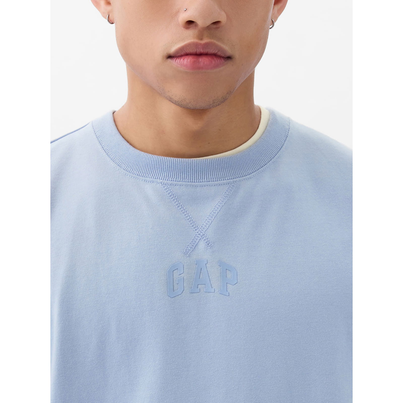 Micro Logo Tee Distant Blue