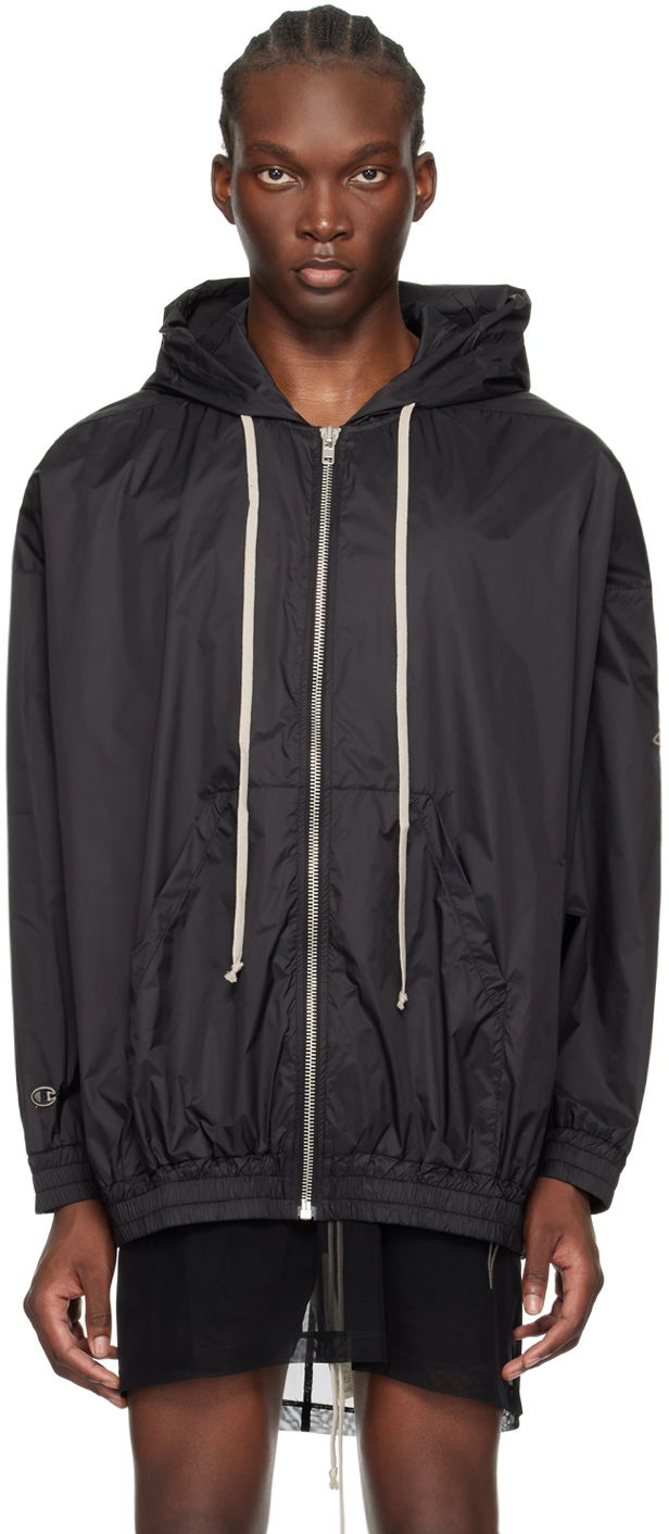 Vetrovka Rick Owens Jumbo Jason's Hoodie Čierna | CM01D0632 CHNY, 0