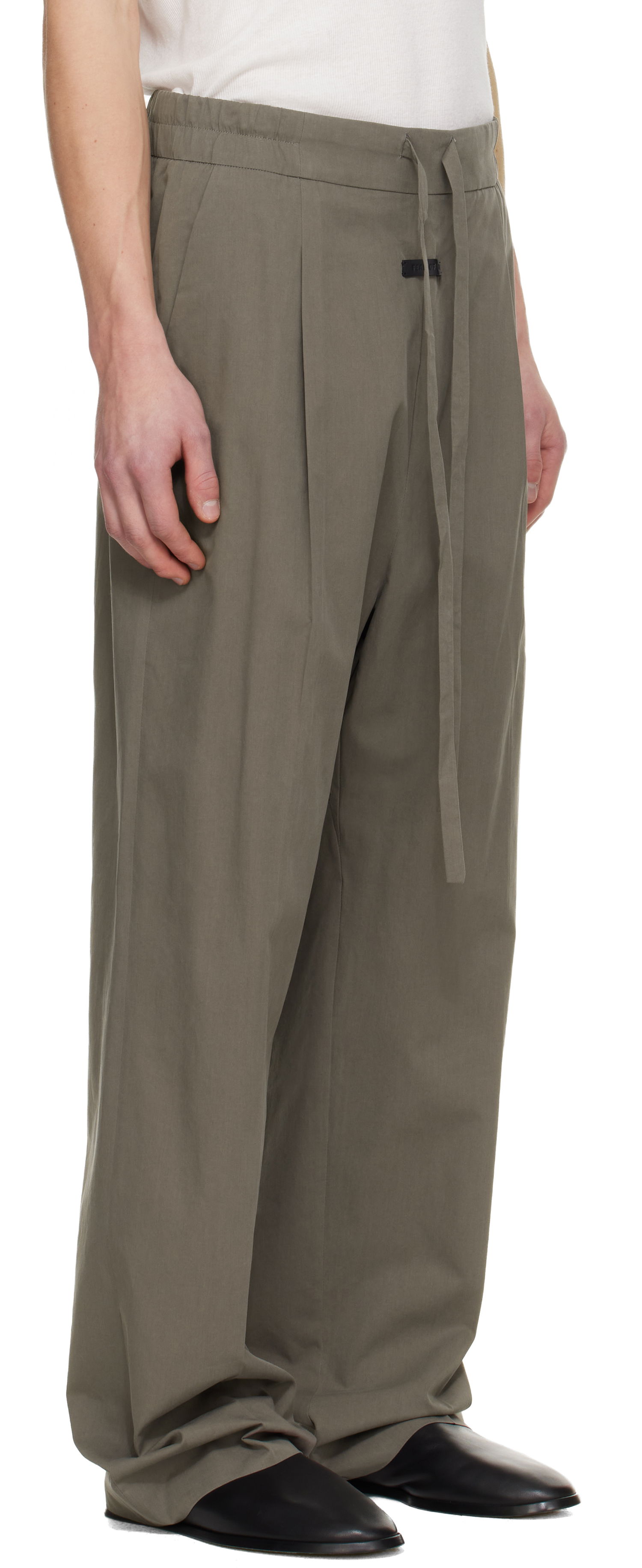 Nohavice Fear of God Pleated Drawstring Trousers Šedá | FG25FW65-650CTE-259, 1