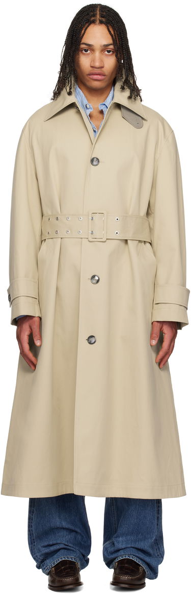 Trenčkot AMI AMI Paris Cotton Belted Mac Coat Béžová | HJK520.CO0081, 0