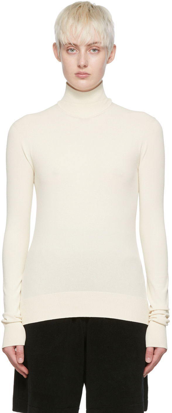Sveter Bottega Veneta Viscose Turtleneck Béžová | 672720 V09V0, 0