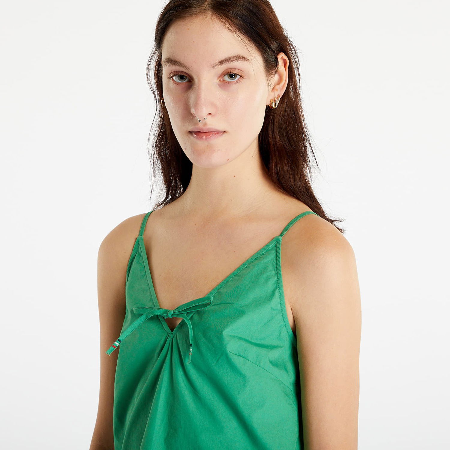 Tielko Tommy Hilfiger Poplin Strappy Top Zelené | DW0DW15200 LY3, 0