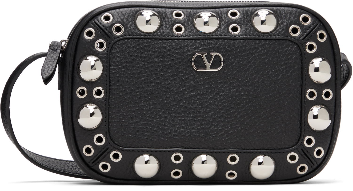 Taška cez rameno Valentino Garavani Nellcôte Studded Shoulder Bag Čierna | 7W2B0R74MJL, 0