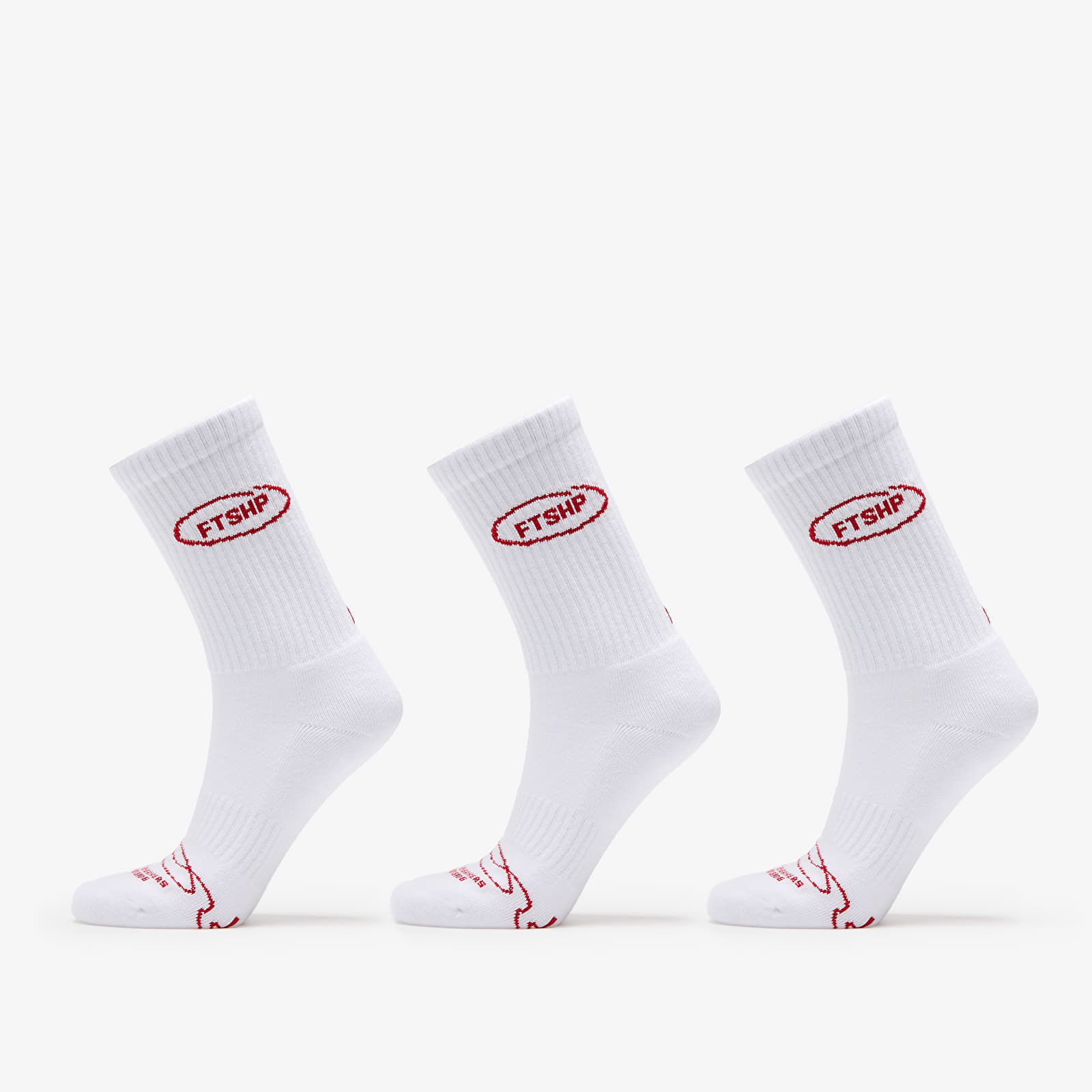 Basic Crew Socks 3-Pack White