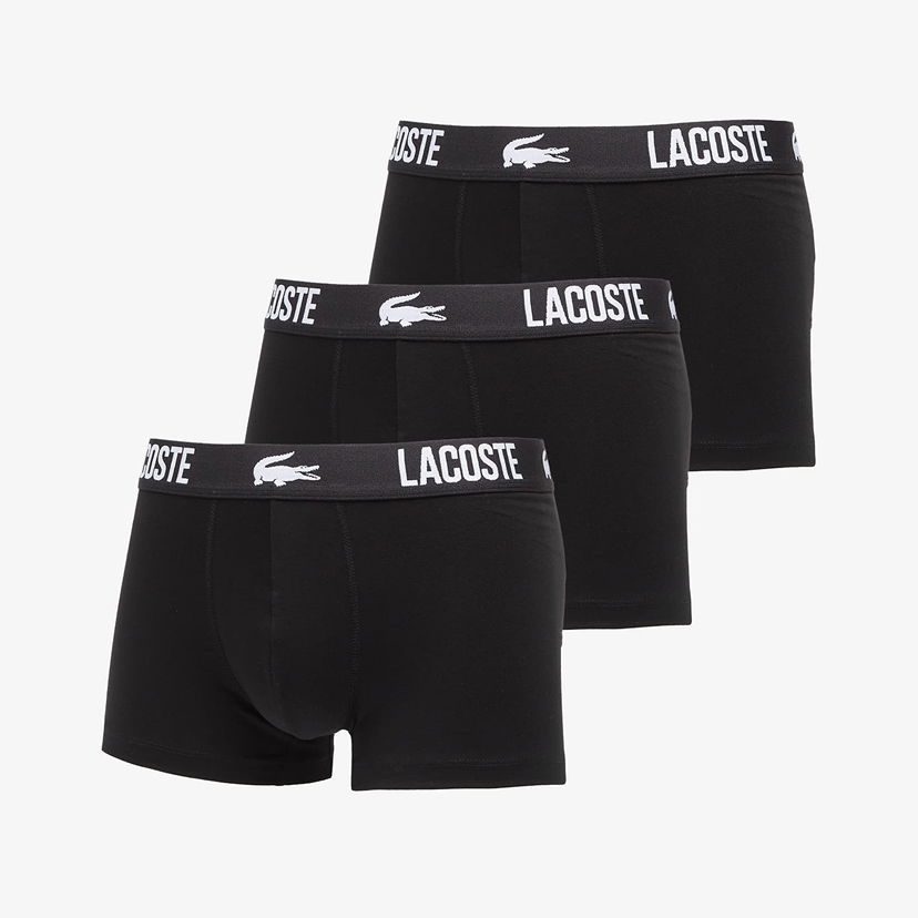 Boxerky Lacoste 3-Pack Trunk Black Čierna | 5H2393 031
