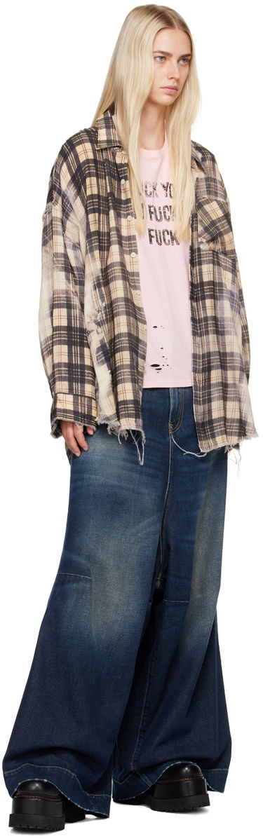 Džínsy R13 R13 Jesse Wide Leg Jeans Modrá | R13WD082 D144A, 3