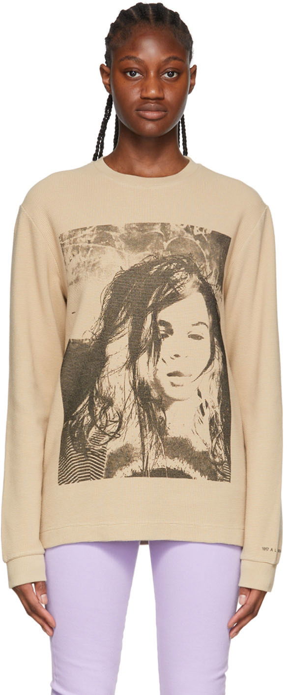 Mikina 1017 ALYX 9SM Cotton Graphic Long Sleeve T-Shirt Béžová | AAUTS0279FA02.S22, 0