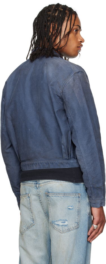 Bunda Enfants Riches Déprimés Enfants Riches Déprimés Denis Cropped Button-Up Jacket Modrá | 030-529, 2