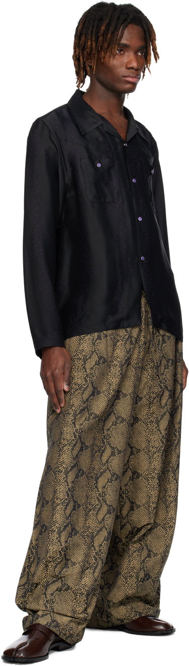 Tepláky Needles NEEDLES H.D. Snake Print Trousers Béžová | QV104, 3