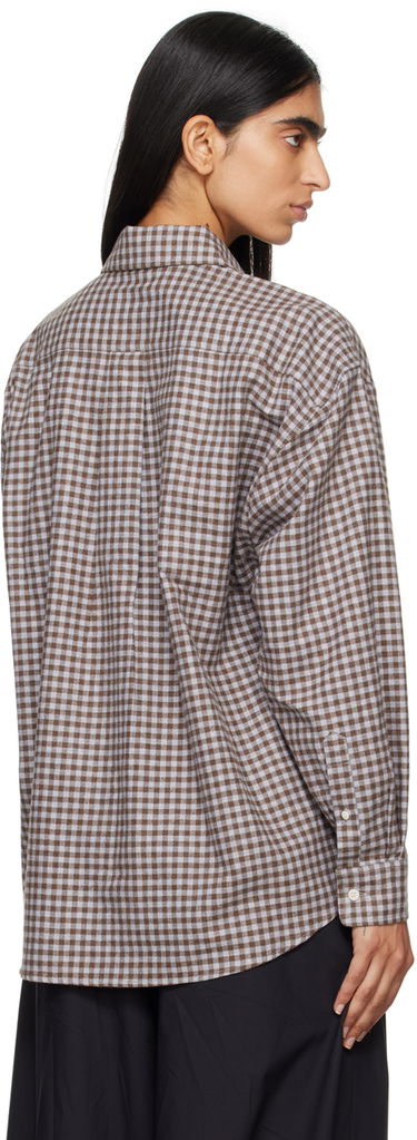 Košeľa Baserange Loose Gingham Shirt Šedá | SHLOL-FL-WI24, 2