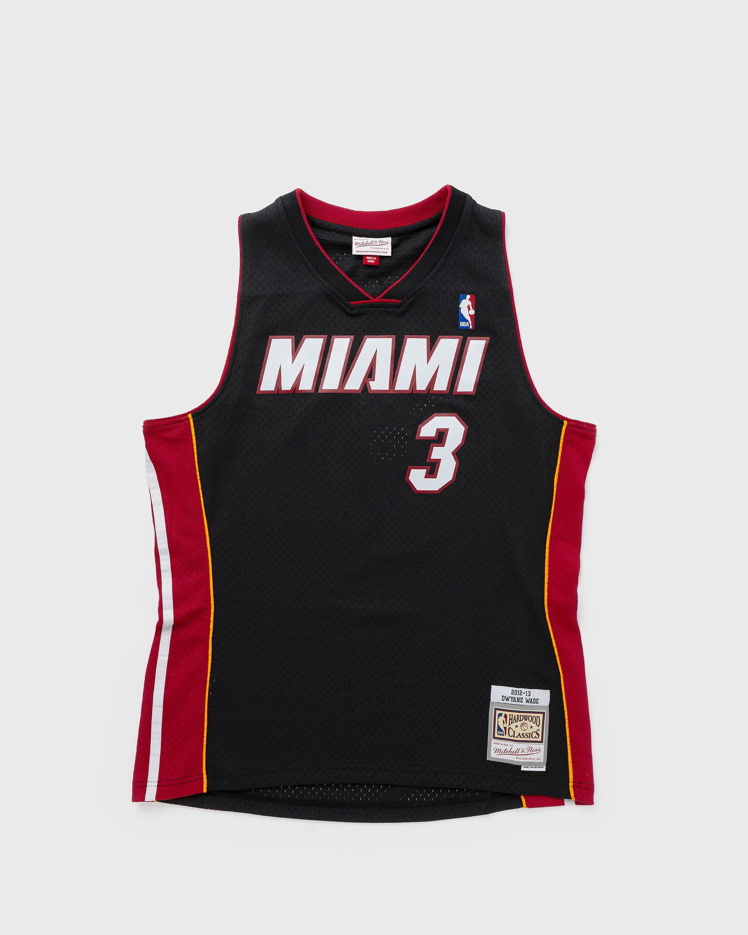 Dres Mitchell & Ness NBA SWINGMAN JERSEY MIAMI HEAT 2012-13 DWYANE WADE #3 Čierna | SMJY6132-MHE12DWABLCK, 0