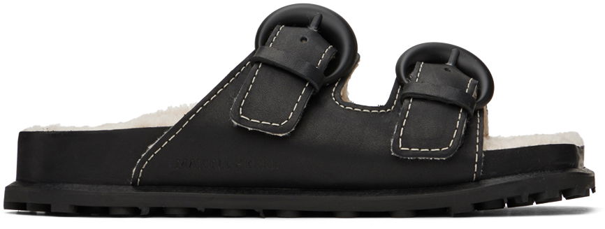 Tenisky a topánky Marine Serre Square Toe Sandals "Black" Čierna | MFW017, 0