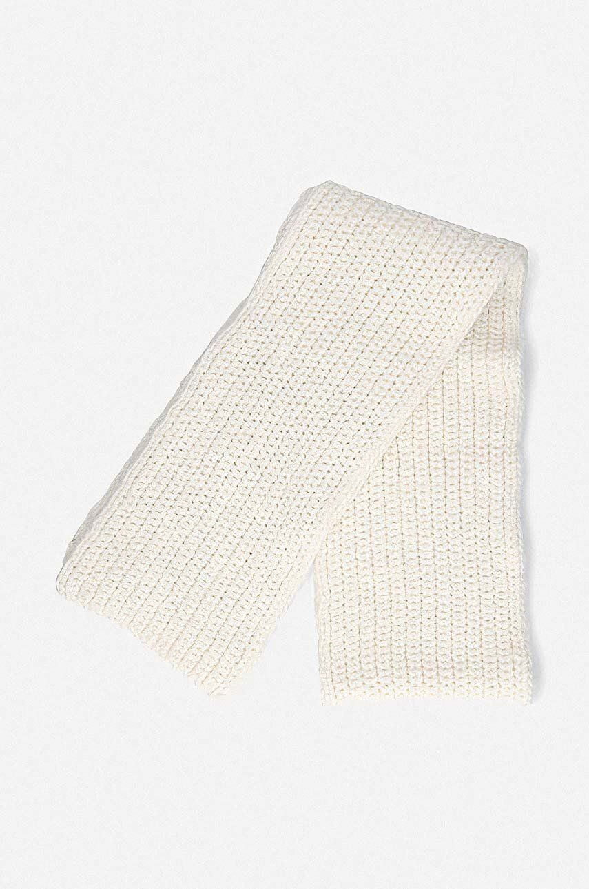 Šál WOOD WOOD Knit Scarf Biela | 12239100.4038, 0