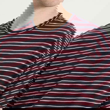 Tričko YMC YMC Triple Stripe T-Shirt, Size Small Vínová | P6ZAH-90, 5