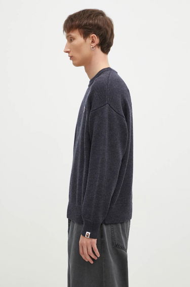 Sveter BAPE One Point Logo Knit Sweater Modrá | 1K80120305, 1