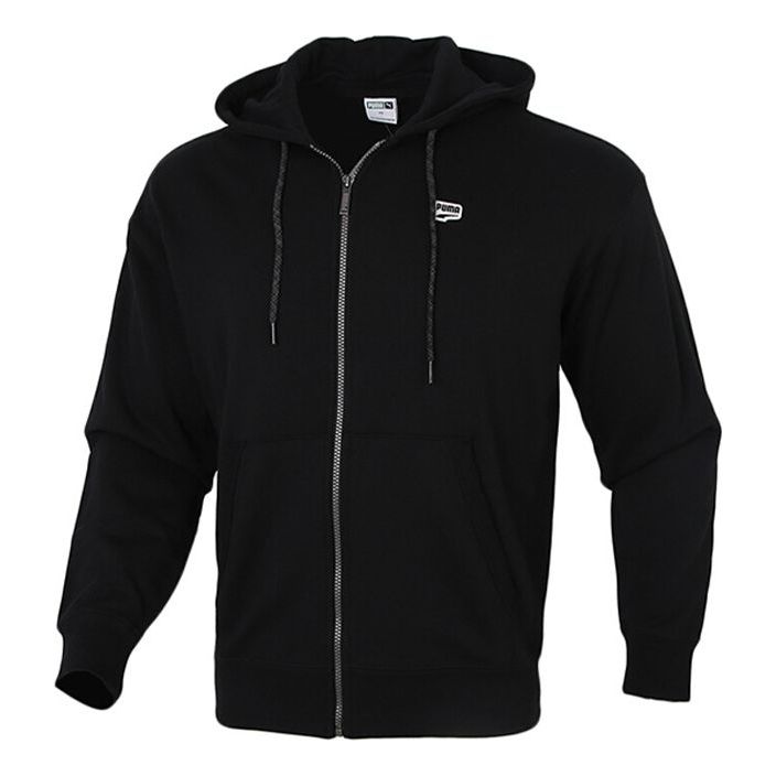 Mikina Puma Downtown Full Zip Jacket Čierna | 530164-01