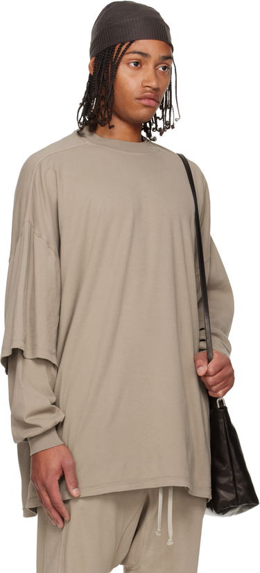 Mikina Rick Owens Concordians Tommy Hustler Layered Sleeve Oversized Sweatshirt Béžová | DU02E7266 JDB, 1