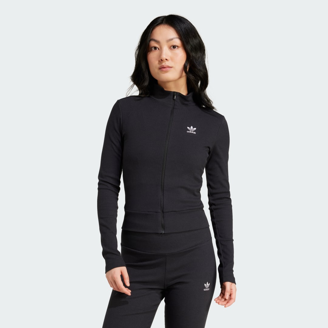 Essentials Ribbed Full-Zip Track Top