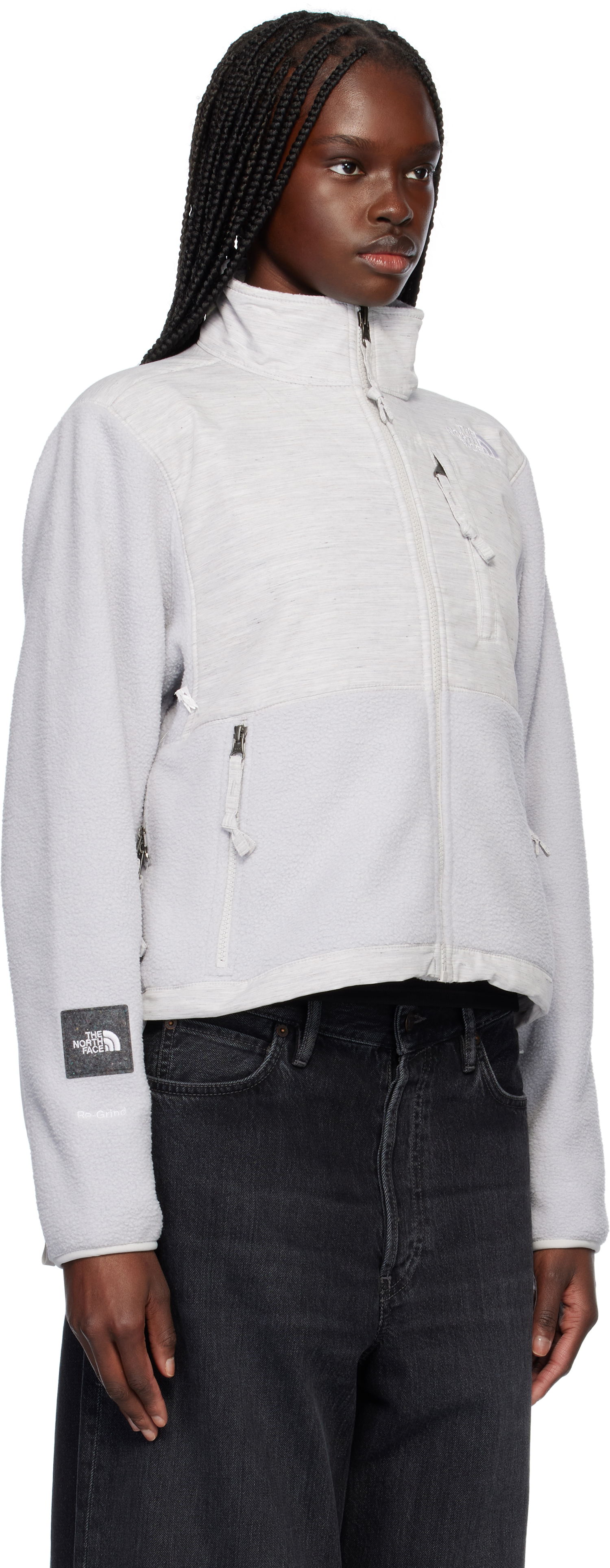 Mikina The North Face Re-Grind Denali Fleece Jacket Šedá | NF0A8B8D, 1