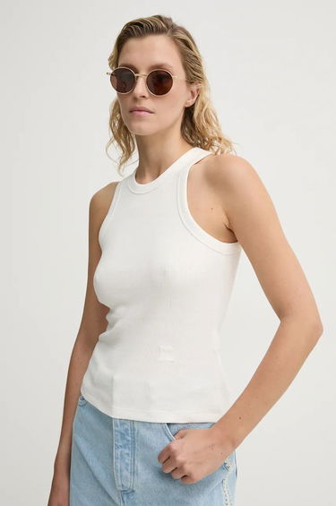 Tielko Nanushka Fitted Tank Top Biela | NW24PFTP2470, 0
