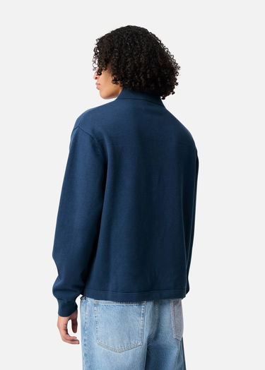 Sveter AXEL ARIGATO Frey Knitted Polo Sweater Navy | A3315002, 4