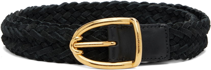 Opasok Tom Ford TOM FORD Woven Suede Belt Čierna | TB314-ICL095X