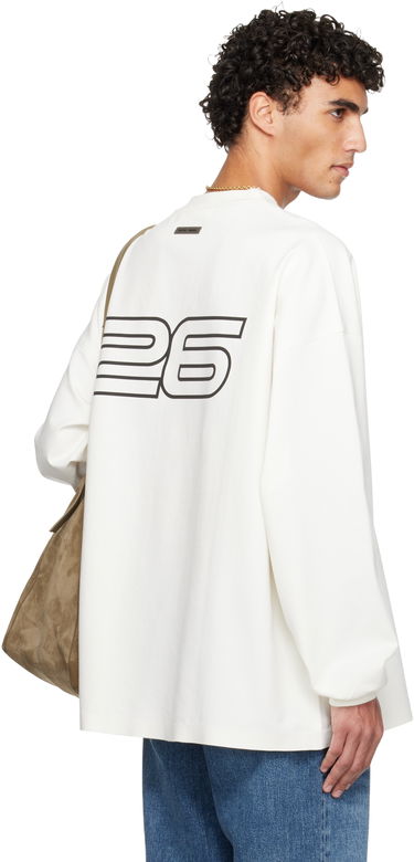 Tričko Fear of God Fear of God ESSENTIALS Holiday Ponte 90s Long Sleeve T-shirt Biela | 125HO254543F, 2