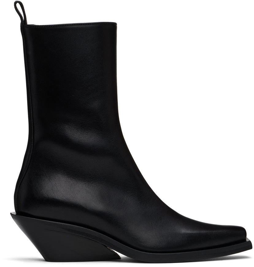 Šaty Ann Demeulemeester Ann Demeulemeester Vesper Leather Boots Čierna | 2402-W-A04-LT141-099